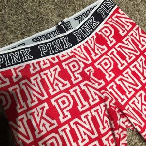 PINK red pj pants
